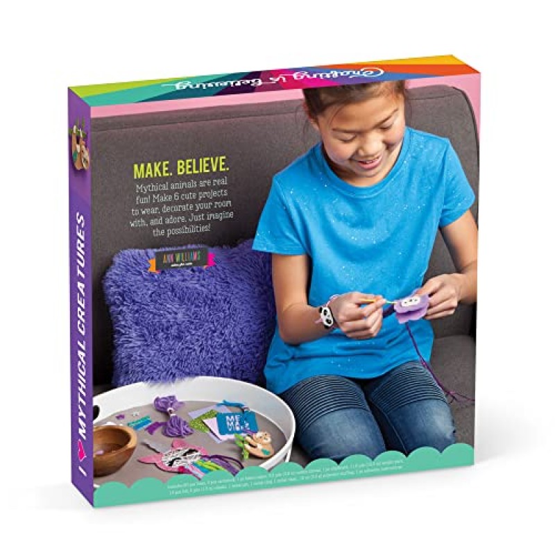 Craft-tastic – I Love Mythical Creatures Kit – Craft Kit에는 신화 속 생물이 등장하는 6개의 프로젝트가 포함되어 있습니다.