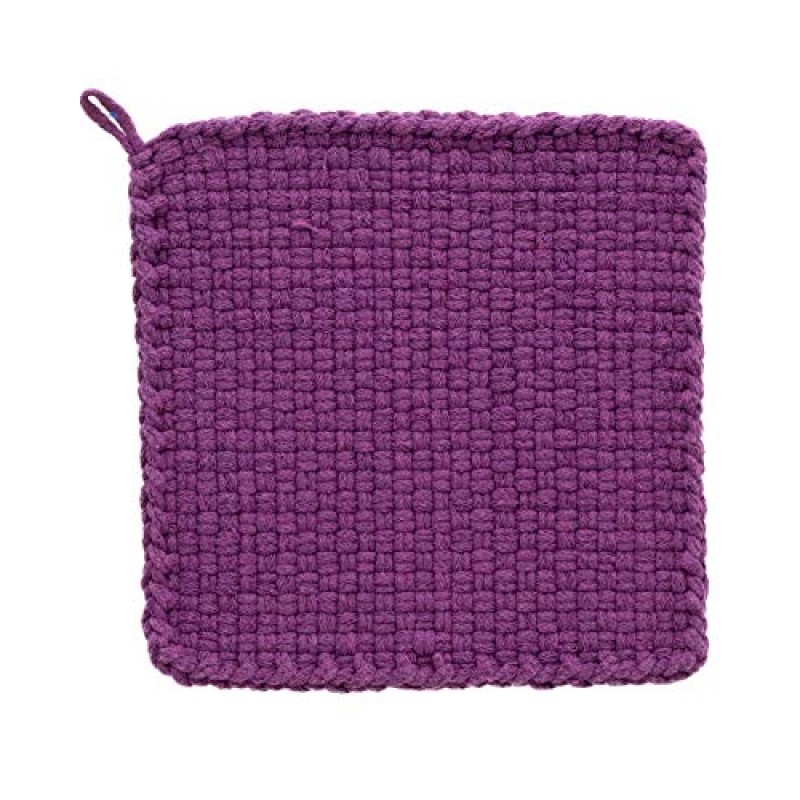 Harrisville 디자인 친화적인 Loom Potholder 면 루프 10인치 프로 사이즈 루프 2개의 Potholder 만들기, 어린이와 성인을 위한 직조 공예품-자두