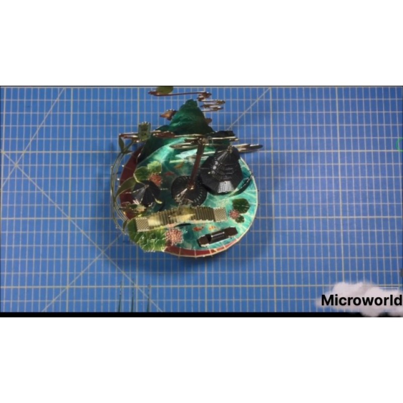 Microworld 3D 금속 퍼즐, 광저우 시 금속 모델 키트, 중국 국가 문화 DIY 장식품, 예술 공예 조립 성인을 위한 3D 퍼즐 - 광동성 - 67피스