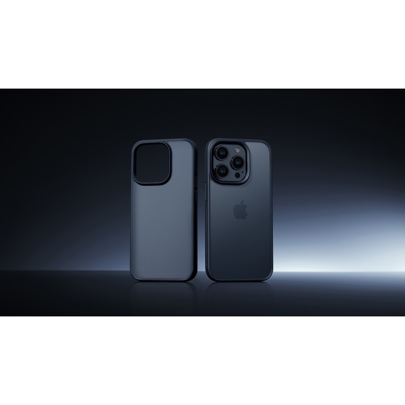 CASEKOO iPhone 15 Pro 케이스와 호환 가능 [10FT Mil-Grade Protection] [SGS 테스트 완료] 충격 방지 무광 탄투명 뒷면 슬림 지문 방지 미끄럼 방지 15 Pro 폰 케이스 6.1인치 2023 블루