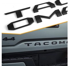 Tacom 2016-2023과 호환되는 테일게이트 삽입 문자 3D 돌출형 강력한 접착 데칼 문자(무광택 검정색)