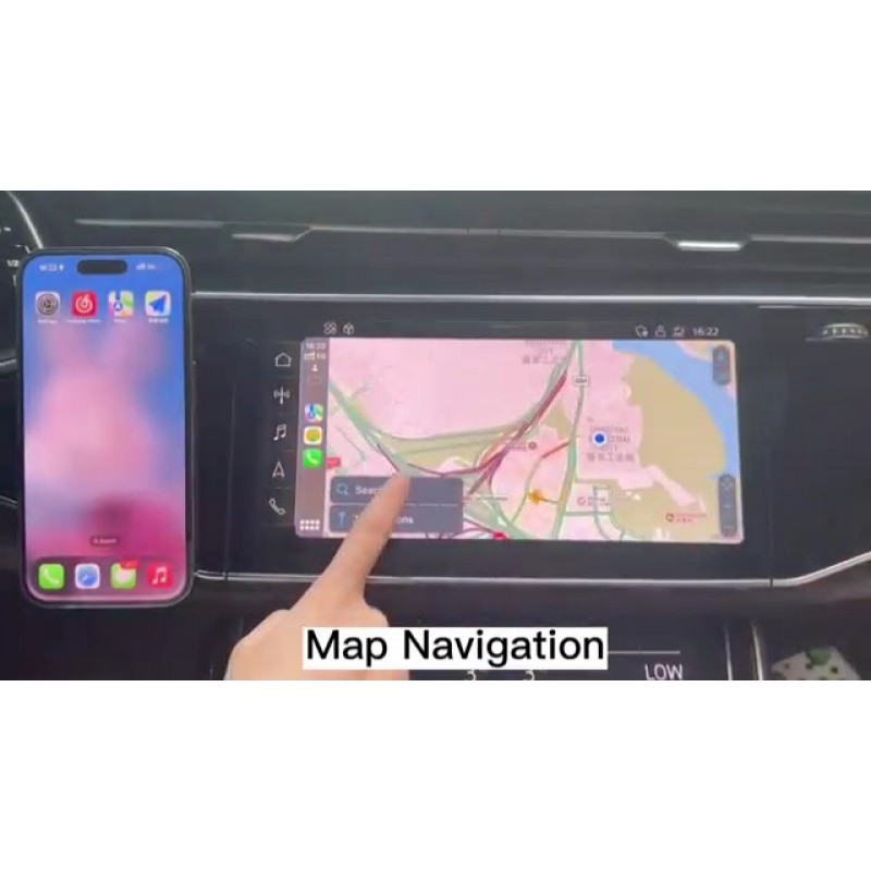 Apple용 Carplay 무선 어댑터, 무선 Carplay 동글 5GHz WiFi 자동 연결, Apple용 Bluetooth Carplay 어댑터, OEM 자동차 모델 2015+용 자동차 재생 동글 플러그 앤 플레이