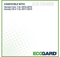 ECOGARD XA10498 프리미엄 엔진 에어 필터는 Honda CR-V 1.5L 2017-2021, Civic 1.5L 2016-2021에 적합합니다.