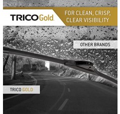 TRICO Gold® 22인치 팩(내 자동차용 자동차 교체용 앞유리 와이퍼 블레이드 2개 포함)(18-2222), 쉬운 DIY 설치 및 우수한 도로 가시성