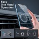 UIBI Magsafe 차량용 마운트, 자석 차량용 휴대폰 홀더 [강력한 자석 20개] 클립 포함 360° 회전 공기 통풍구 휴대폰 마운트 Magsafe iPhone 14 13 12 Pro Max 미니 MagSafe 케이스에 적합