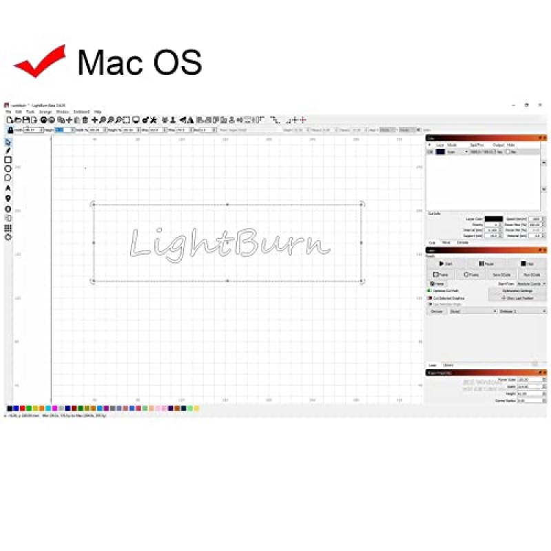 Lightburn 소프트웨어 - 시중에 나와 있는 대부분의 다이오드 레이저 조각기에 대한 Gcode 라이센스 키