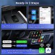 CarlinKit 5.0 어댑터 - 무선 CarPlay 및 Android Auto 어댑터에 유선 연결, 온라인 업데이트, 2채널 연결, 플러그 앤 플러그, 2015년부터 OEM 유선 CarPlay 및 Android Auto를 사용하는 차량용 10s 자동 연결