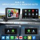 자동차용 HaMeby CarPlay 화면, Apple CarPlay 및 Android와 호환 Auto Car Play 대시 마운트 7인치 디스플레이 터치 스크린 Bluetooth 플러그 앤 플레이 기능이 있는 휴대용 자동차 스테레오 간편한 사용 모든 자동차에 추가