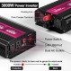 3000W 전원 인버터, 12V DC에서 AC 110V120V 피크 전력 6000W, 2AC 콘센트 및 3.4USB 포트, 전력 변환기 야외 활동, 긴급 상황, 차량 트럭 RV 태양계용 LCD 디스플레이 자동차 인버터