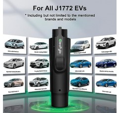 ElecFylo Tesla to J1772 충전 어댑터는 모든 J1772 EV 및 PHEV, 최대 48A 및 250V, 대상 충전기, Tesla 고전력 커넥터, 모바일 커넥터에 적용 가능한 Tesla 충전기 어댑터에 적합합니다.