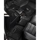 2018-2024 Honda Odyssey Mini Passenger Van, TPE 전천후 맞춤형 바닥 라이너 및 화물 매트에 적합한 3W 바닥 매트 및 카고 라이너 1차 2차 및 3차 행 자동차 매트 및 트렁크 라이너 블랙