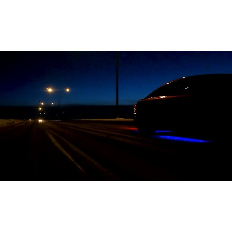 Nilight 6Pcs 자동차 언더글로우 네온 액센트 스트립 조명 300 LED RGBIC 멀티 컬러 DIY 사운드 활성 기능 음악 모드, 앱 제어 및 원격 제어 언더바디 라이트 스트립, 2년 보증