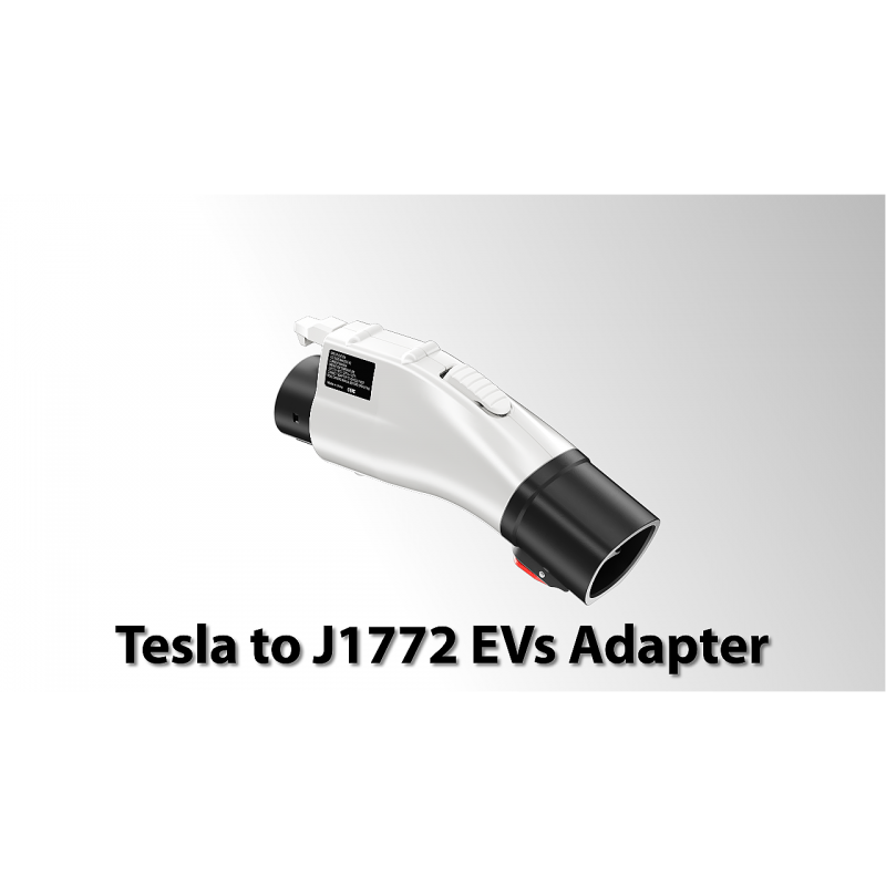 Tesla to J1772 어댑터, J1772 EV에 적합한 안전 인증 Tesla 충전기 어댑터, 보안 잠금 장치가 있는 최대 60A 250V, Tesla 벽/목적지/모바일 충전기용 Tesla to J1772 EV 충전 어댑터