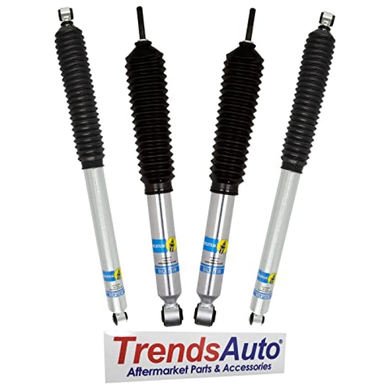 Bilstein 5100 시리즈 2017-2022 Ford F250 F350 Super Duty 전면 및 후면 충격 흡수 장치 세트(2-2.5인치 전면 리프트 및 0-1인치 후면 리프트 포함) | TrendsAuto 데칼 포함 | 24-274951 24-274968