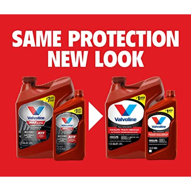 Valvoline 다중 차량(ATF) 완전 합성 자동 변속기 오일 1 GA, 3개 케이스