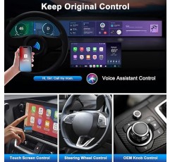 무선 Apple CarPlay 어댑터, OEM 유선 자동차용 2023 업그레이드 어댑터, 가장 빠르고 세련된 동글, CarPlay로 변환, 플러그 앤 플레이, PNBLAECE