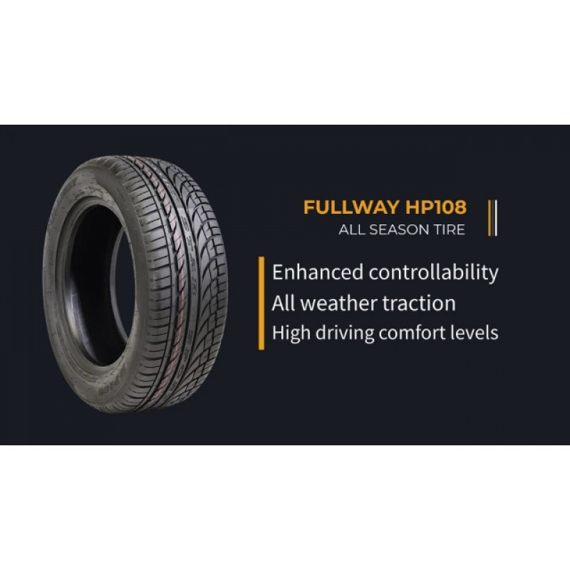 Fullway HP108 올시즌 퍼포먼스 레이디얼 타이어-205/60R15 205/60/15 205/60-15 91H 하중 범위 SL 4-플라이 BSW 블랙 측벽