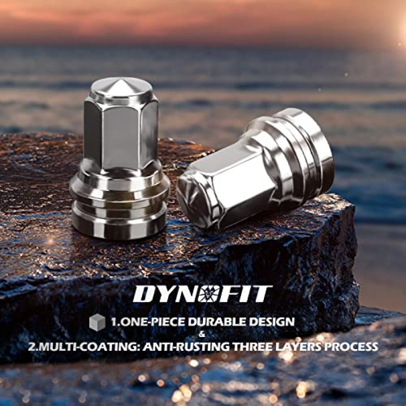 DYNOFIT 14mmx1.5 OEM/재고 러그 너트 2017-2022 포드 F-250 및 F-350, 32 팩 HEX21mm(13/16