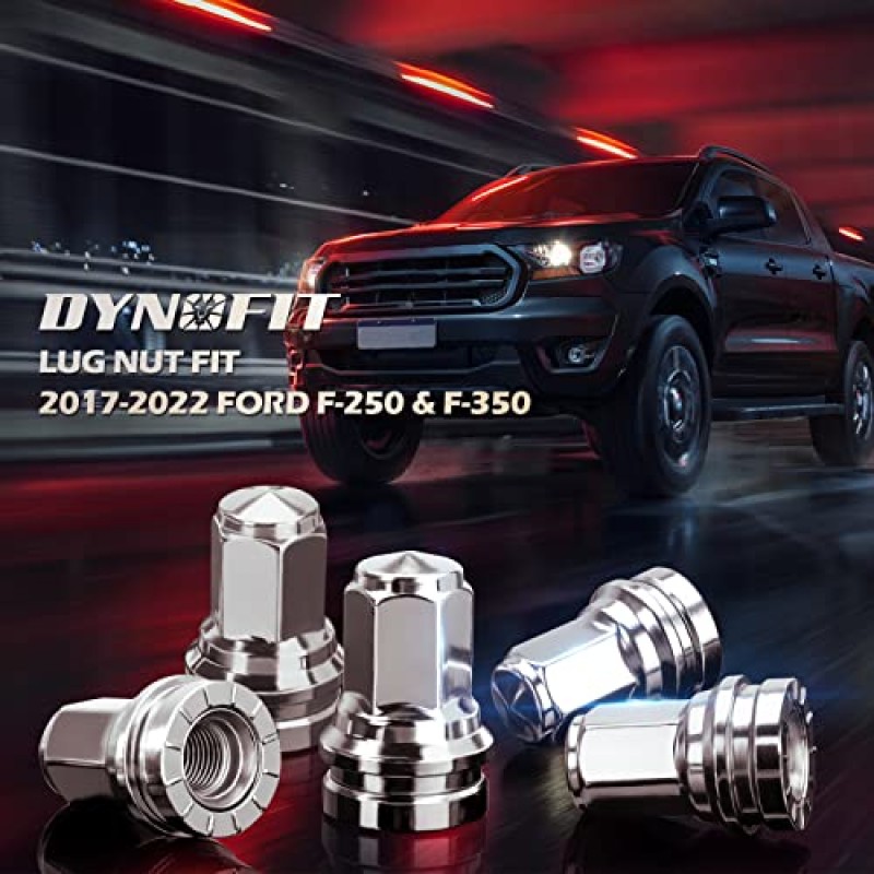 DYNOFIT 14mmx1.5 OEM/재고 러그 너트 2017-2022 포드 F-250 및 F-350, 32 팩 HEX21mm(13/16