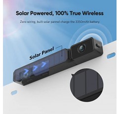 Foxpark Solar 무선 백업 카메라, 1080P 5' 모니터 백업 카메라 시스템 무선, 3분 DIY 설치, 자동차, 트럭, 밴, RV(S3)용 후방 카메라