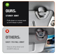 왼쪽 운전자 및 오른쪽 승객 측 2013-2018 Nissan Pathfinder 2014-2017 Infiniti QX60 JX35 베이지 선 바이저 교체 96401-9PB0A, 96400-9PB0A 용 빛이있는 선 바이저