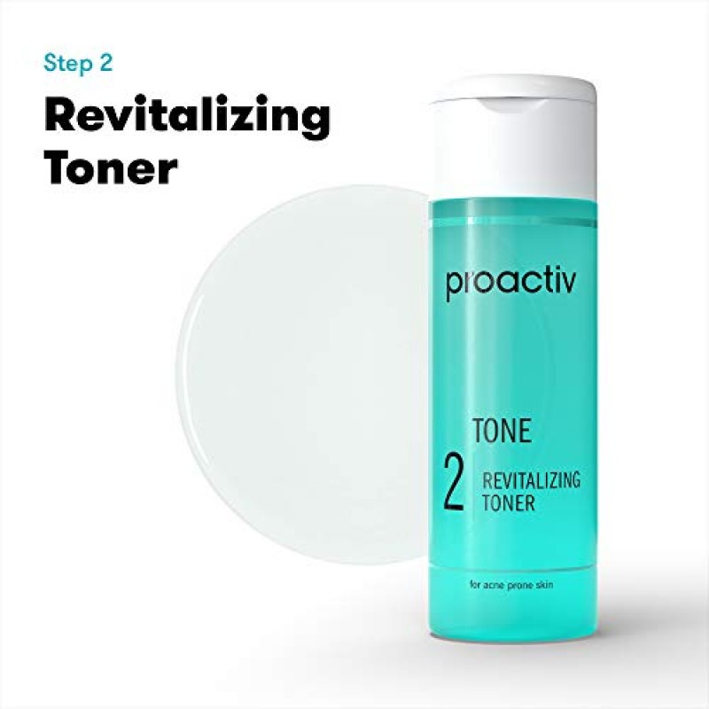 Proactiv 3단계 여드름 트리트먼트 - 벤조일 퍼옥사이드 페이스 워시, 얼굴 및 바디용 여드름 스팟 트리트먼트, 엑스폴리에이팅 토너 - 30일 종합 여드름 스킨 케어 키트