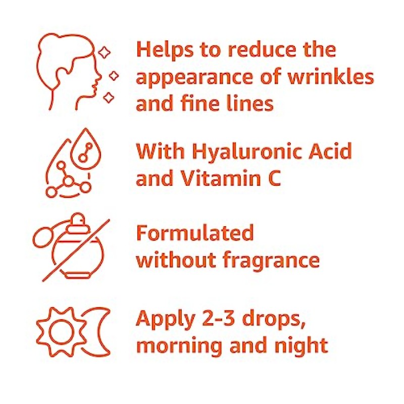 Amazon Basics 브라이트닝 비타민 C 세럼, 1액량 온스, 1팩