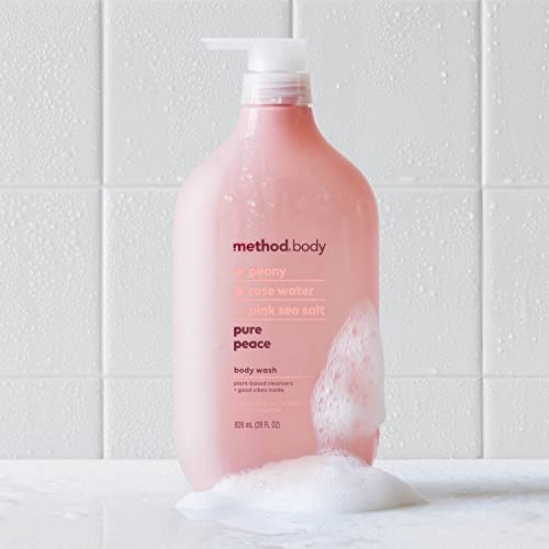 Method 바디 워시, 퓨어 피스, 파라벤 및 프탈레이트 프리, 28oz(1팩)