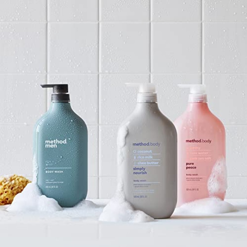 Method 바디 워시, 퓨어 피스, 파라벤 및 프탈레이트 프리, 28oz(1팩)