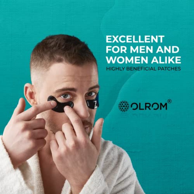 푹신한 눈을 위한 눈 밑 패치 - 다크 써클을 위한 콜라겐 마스크, 60개 눈 밑 패드 달팽이 분비 젤 한국 스킨케어 성인 노화 방지 냉각 얼굴 이마 인스턴트 오이 수화 여성 남성