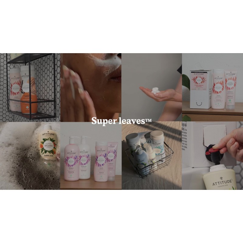 ATTITUDE 바디 로션, EWG 인증, 식물 및 미네랄 기반 성분, 비건 및 동물 실험을 하지 않은 미용 및 개인 관리 제품, 오렌지 잎, 16 Fl Oz