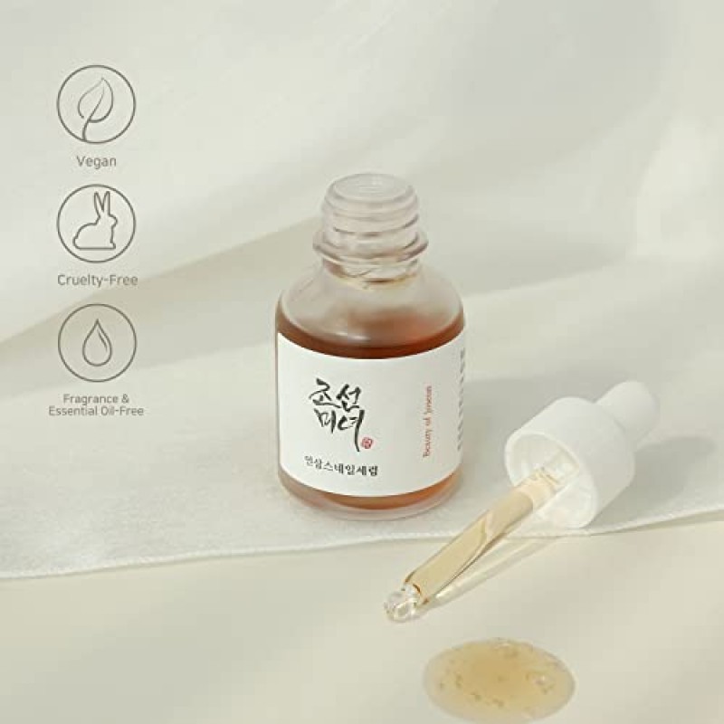 조선미인 세럼 라인 리바이브 세럼 인삼 + 달팽이 뮤신 30ml, 1fl oz.