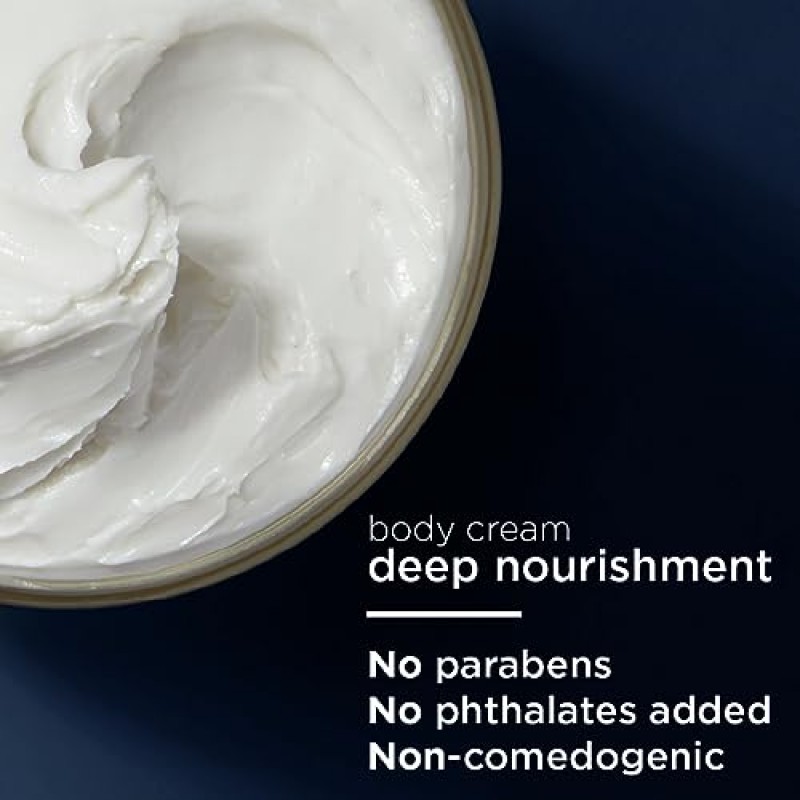 Vaseline Radiant X Deep Nourishment 바디 크림 100% 순수 시어 버터, 코코넛 오일, 비타민 C 및 펩타이드, 10 OZ