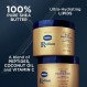 Vaseline Radiant X Deep Nourishment 바디 크림 100% 순수 시어 버터, 코코넛 오일, 비타민 C 및 펩타이드, 10 OZ