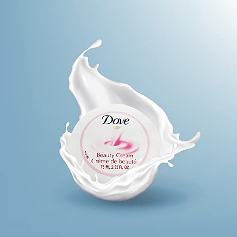 Dove 뷰티 크림 핑크 4팩 ~ 스킨 케어, 바디 케어용 Dove 크림 오일 바디 로션 | 도브 뷰티 크림 크렘 드 보떼(각 2.53 Fl Oz)