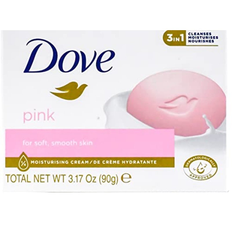 Dove, 뷰티 바 비누 버라이어티 팩 14개, 고 프레시, 시어 버터, 코코넛 밀크, 화이트, 팸퍼링, 복원, 각질 제거 - 90g(7개 향, 각 2개)