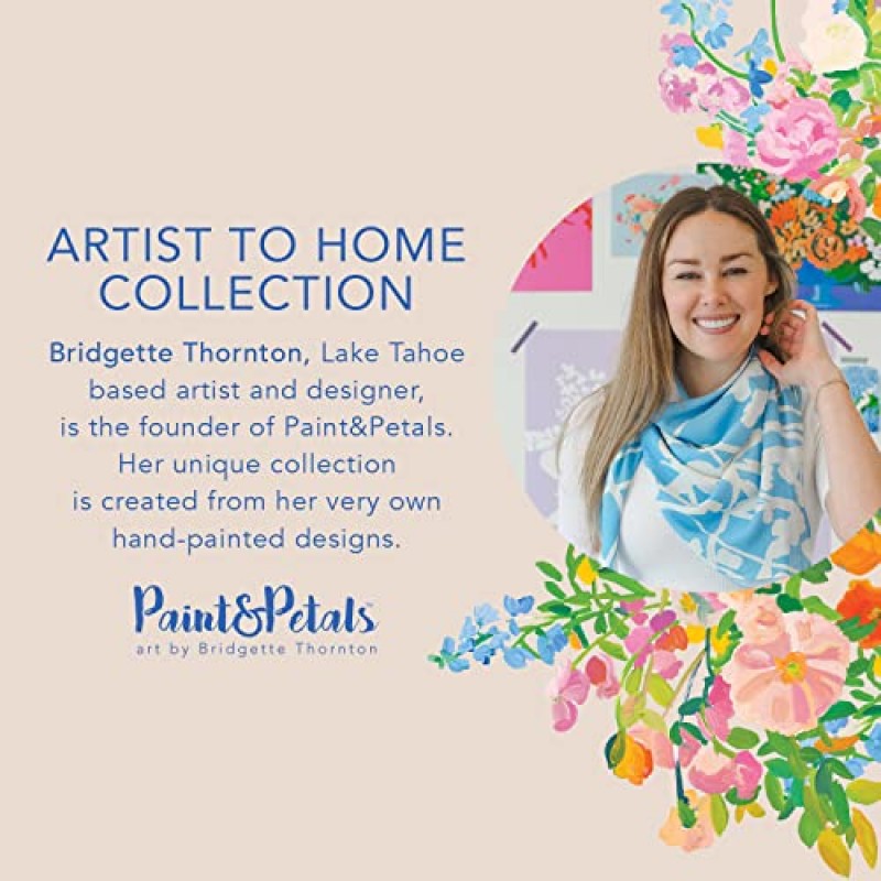 PAINT&PETALS 블루벨 & 감 향 바디 스크럽, 각질 제거 소금 및 설탕 결정으로 빛나는 광채 제공, 시어 버터로 피부에 영양 공급, 욕실에 시크하게 추가, 10.6온스