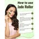 Deciniee Jade Roller 및 Gua Sha 세트 - 안티 에이징 페이스 롤러 마사지기 및 Gua Sha 눈, 목용 페이셜 도구 - 천연 Guasha 페이셜 롤러 스킨 케어 도구 바디 머슬 릴랙싱 주름 완화 - 청록색