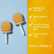 Love & Pebble Beauty Pops - 얼굴 마사지 및 스킨 케어용 아이스 롤러 강황 및 알로에가 함유된 얼굴 세트용 아이스 마스크 | Shark Tank와 Tik Tok에서 볼 수 있는 Ice Face Roller와 Gua Sha의 Cryo 피부 효능
