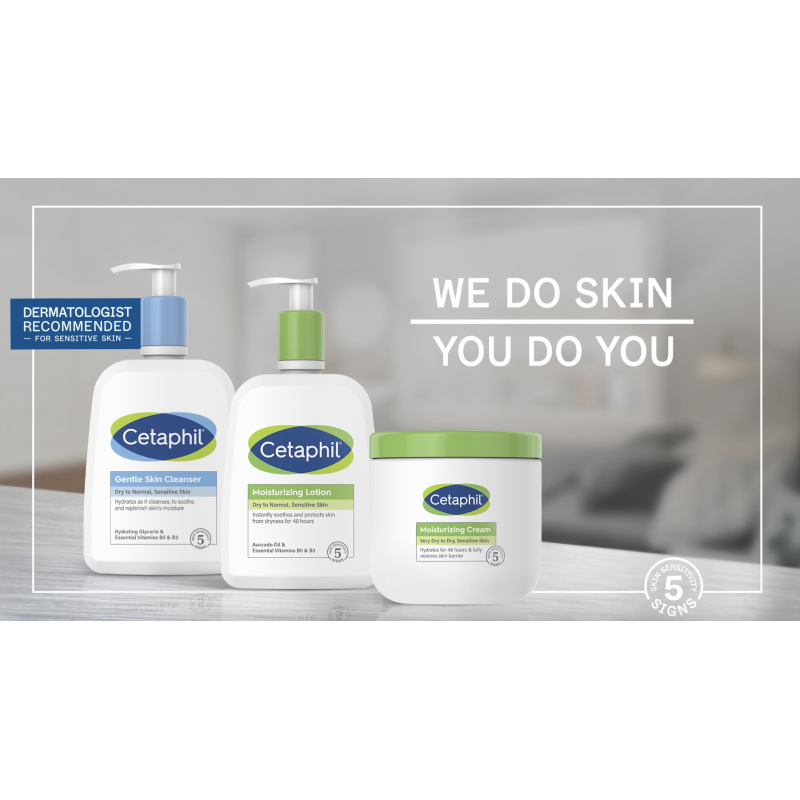 세타필 페이스 모이스처라이저, SPF 35 함유 데일리 오일 프리 페이셜 모이스처라이저, 건성 또는 지성 복합성 민감성 피부용, 무향 페이스 로션