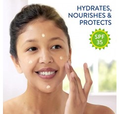 세타필 페이스 모이스처라이저, SPF 35 함유 데일리 오일 프리 페이셜 모이스처라이저, 건성 또는 지성 복합성 민감성 피부용, 무향 페이스 로션
