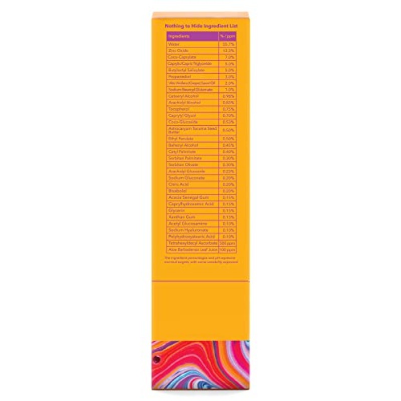 굿 몰러큘 쉬어 미네랄 선스크린 SPF 30 50ml/1.7oz - 히알루론산이 함유된 투명하고 투명한 산화아연 선스크린 - 산호초에 안전하고 수분을 공급하며 끈적이지 않는 UVA/UVB 차단 - 얼굴용 스킨 케어