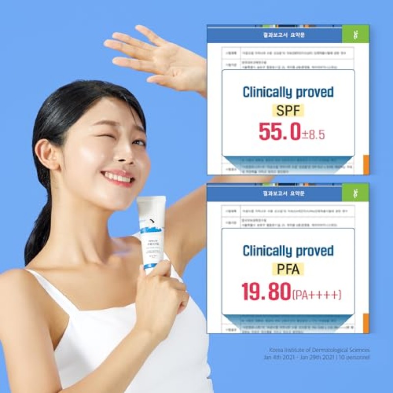 라운드랩 자작나무 수분 보습 선크림 (SPF50+ PA++++) | 촉촉한 자외선 차단제, 백탁 현상 없음, 강력한 자외선 차단, 촉촉한 에센스 타입, 오션 프렌들리-리프 세이프 (1.69fl.oz)