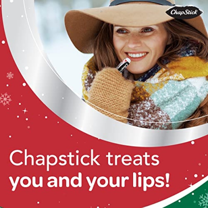 ChapStick 12 Days Holiday Advent Calendar 립밤 선물 세트, 립 케어 - 12팩
