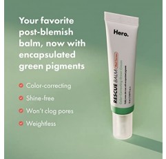 Hero Cosmetics 레스큐 밤 & 레드 코렉트 포스트 블레미쉬 회복 크림 - 영양, 진정, 피부과 테스트 완료, 비건(0.5 fl oz)