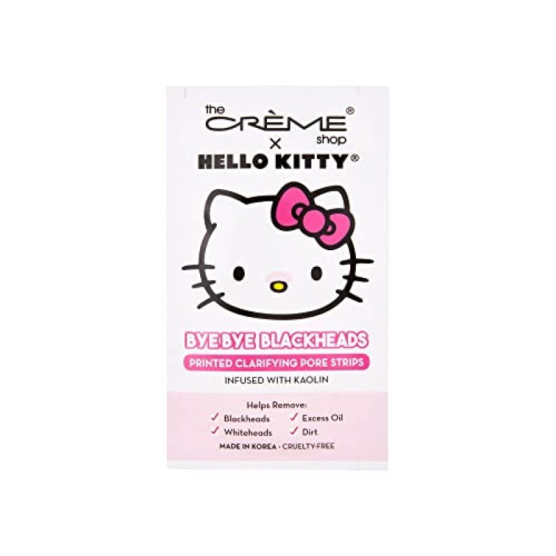 The Crème Shop 헬로 키티 바이바이 블랙헤드 코 모공 스트립 (6개 세트)
