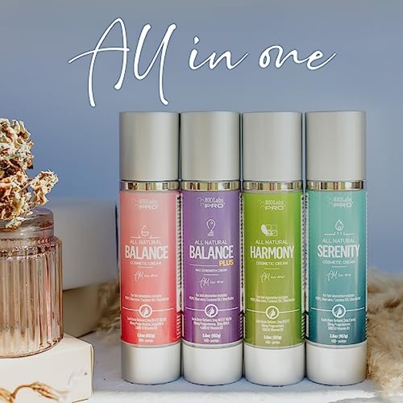 UltraSpa Skincare BioLabs PRO 올인원 밸런스 플러스 크림, 여성용 복합, 3개월 분량(3.6온스)