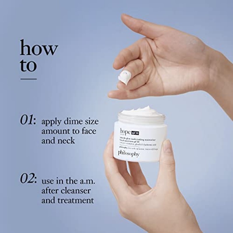 철학 호프 인 어 항아리 모이스처라이저 SPF 30, 2온스