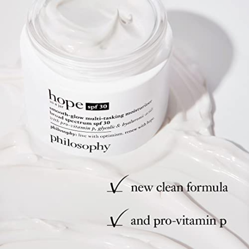 철학 호프 인 어 항아리 모이스처라이저 SPF 30, 2온스