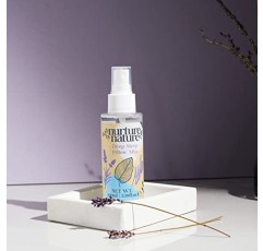 Nurture by Nature RELAX & CALM 스파 키트, 여성용 스파 선물 바구니 - 여성용 목욕 세트 선물 - 라벤더 베개 미스트, 입욕제, 비누, 입욕제, 양초, 바디 스크럽 - 셀프 케어 선물 바구니